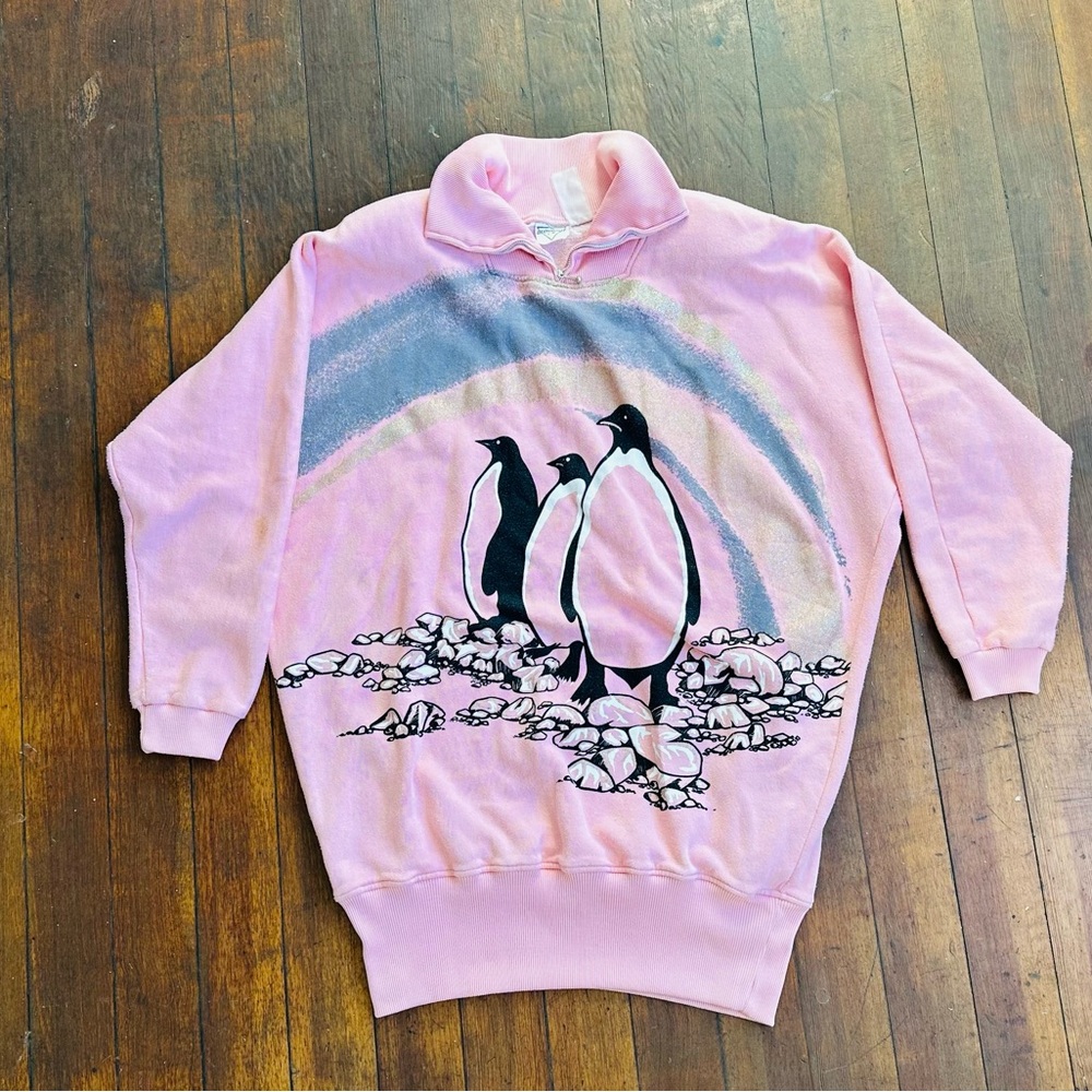 vintage Pink Penguin crewneck Sweatshirt